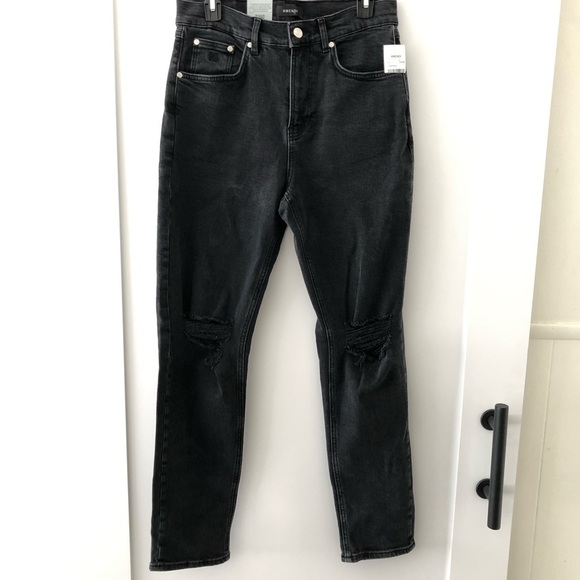 Amendi Black Wash Tapered Jeans 32 x 32 - Picture 4 of 13
